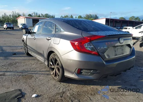 2019 Honda Civic Sport z USA, uszkodzony, nr VIN 19XFC2F89KE029274